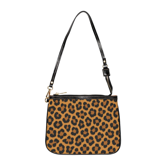 Bolso pequeño de hombro con estampado de leopardo — Bandolera elegante con estampado animal