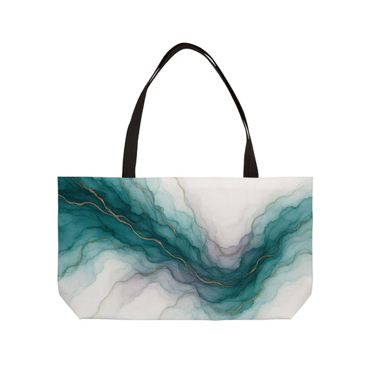 Waters Edge-Abstract Collection-Weekender Tote Bag for Travel and Everyday Use