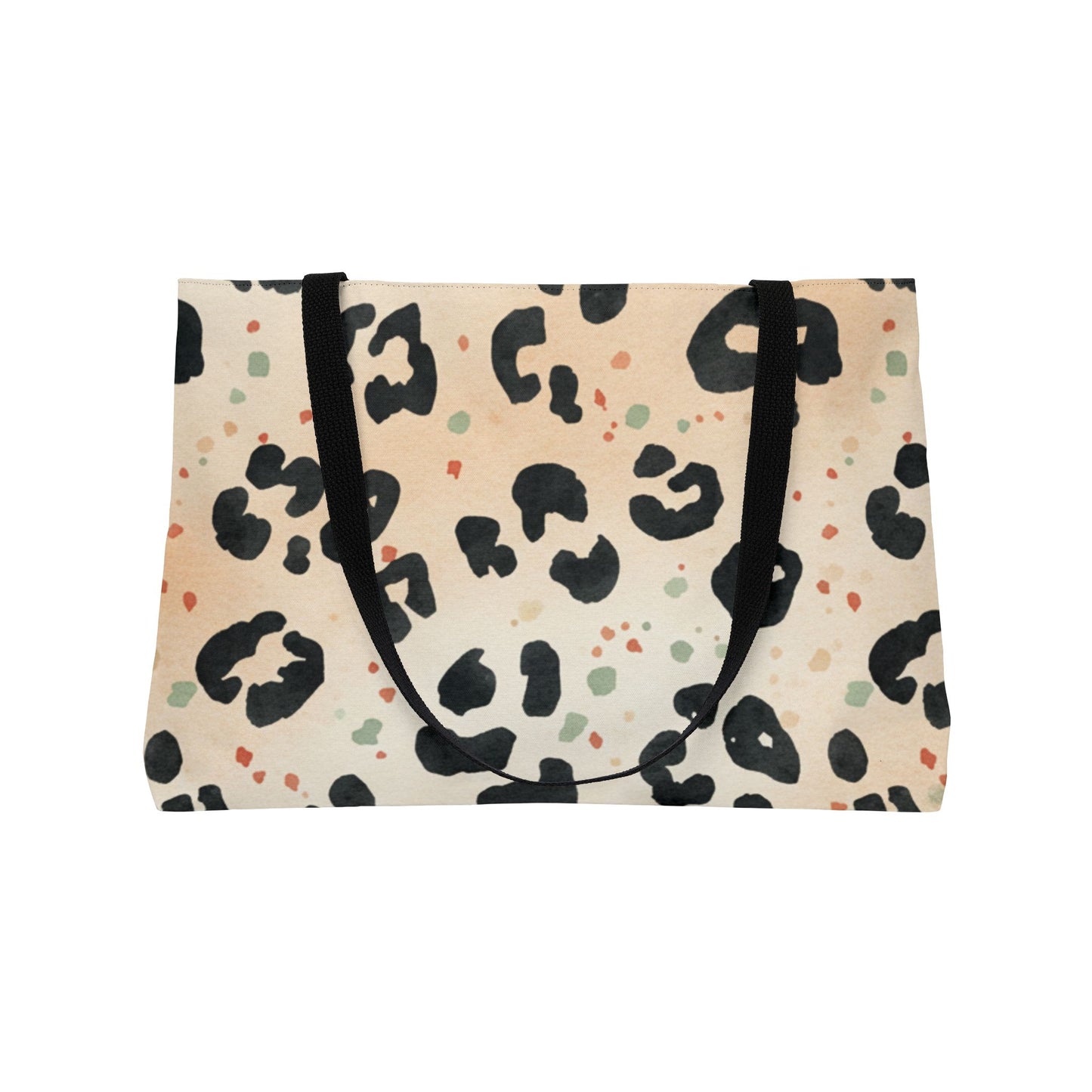 Bolso de viaje Weekender de leopardo con estampado grande para viajes y uso diario