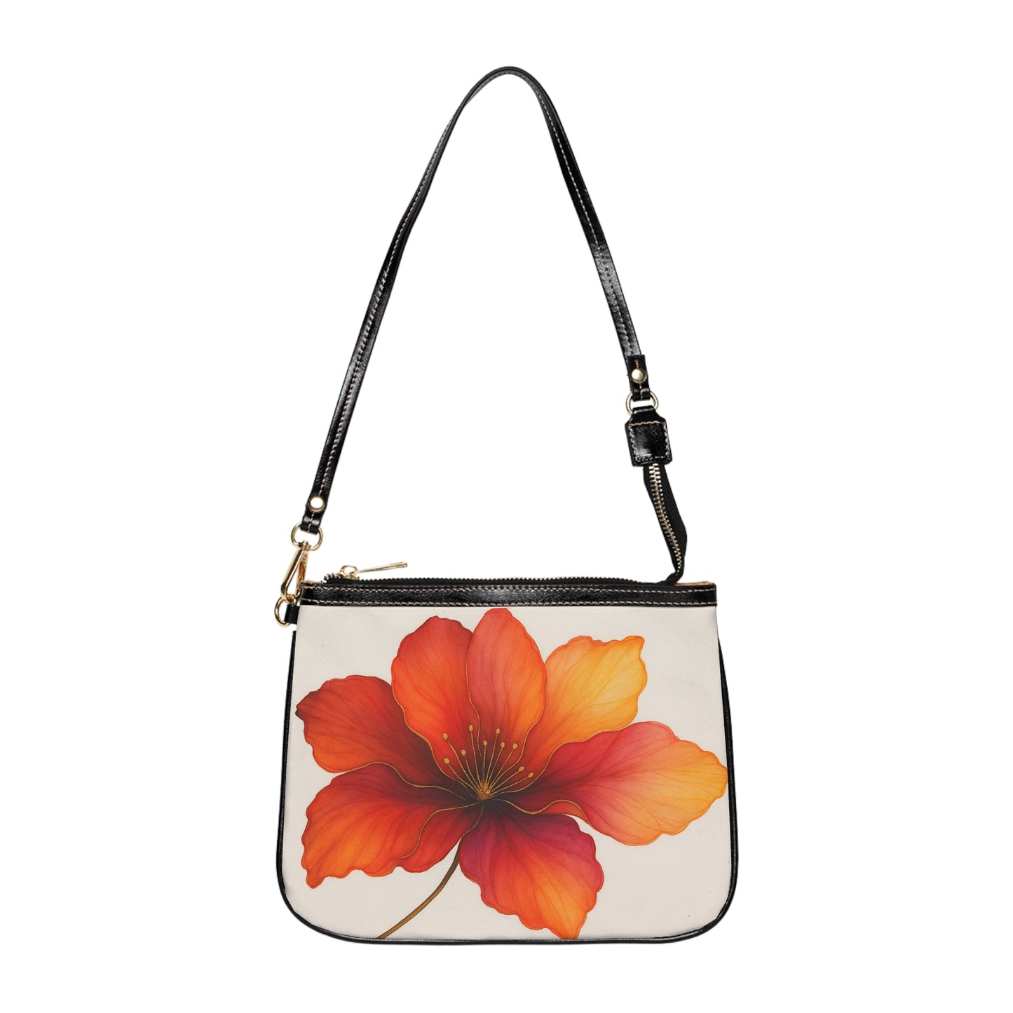 Bella Crossbody Bag — Orange Hibiscus Shoulder Purse