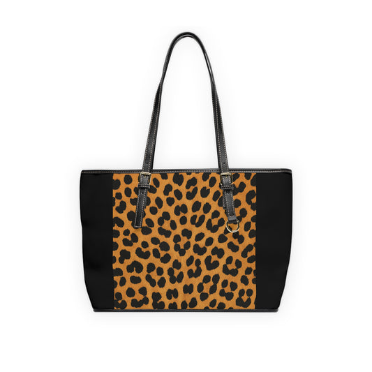 Leopard Print PU Leather Shoulder Bag – Chic Animal Print Tote for Everyday Wear