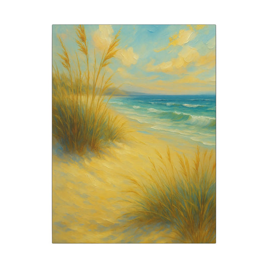 Lienzo de pared Dunas Costeras — Cuadro de paisaje de playa tranquila