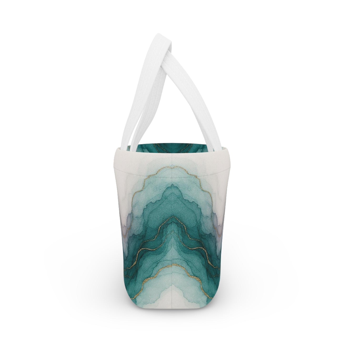 Waters Edge-Stylish Marble Lunch Bag , Abstract Collection, Insulated Tote for Work, School, Picnics, Eco-Friendly Gift, Trendy Storage Solution