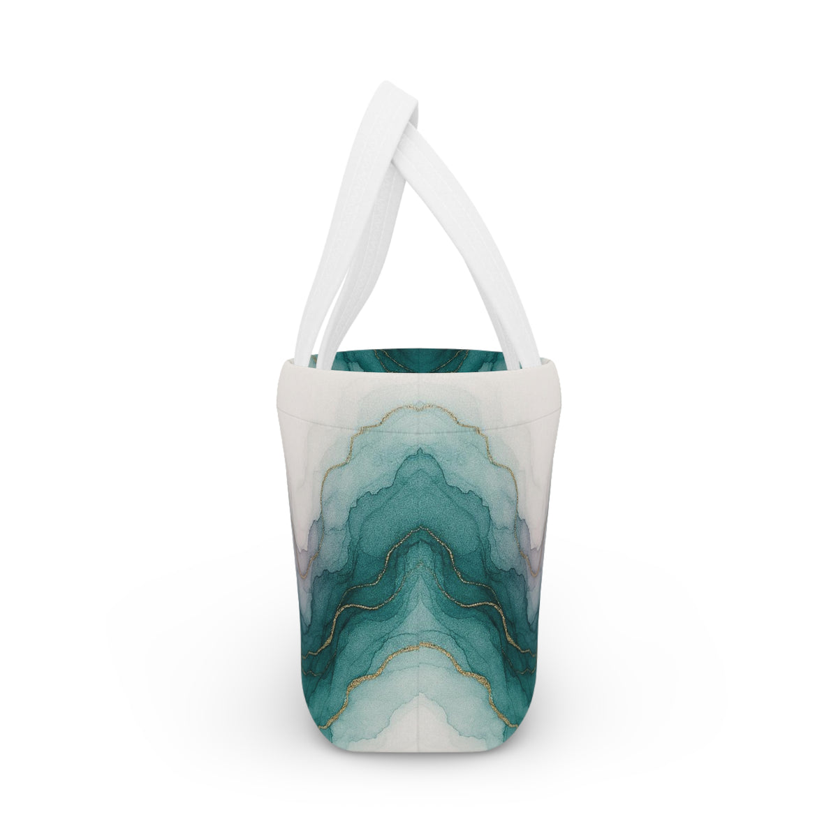 Waters Edge-Stylish Marble Lunch Bag , Abstract Collection, Insulated Tote for Work, School, Picnics, Eco-Friendly Gift, Trendy Storage Solution