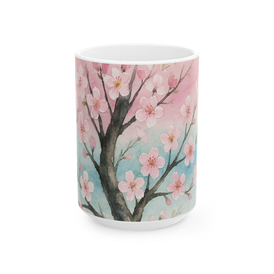 Brisa de Flores — Colección Ecos de los Maestros — Taza de cerámica floral (325 ml)