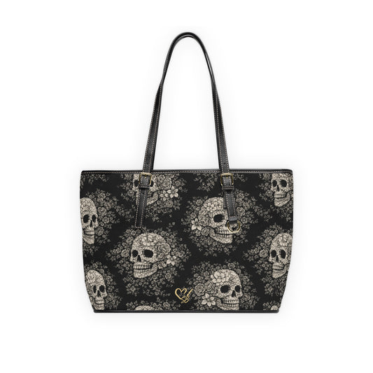 Bolso tote de cuero PU Requiem Bloom - Bolso de hombro gótico