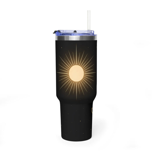 Solar Halo – Celestial Sun 40oz Tumbler– Insulated Vacuum Travel Mug