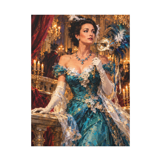 Victorian Masquerade Ball Canvas Wall Art