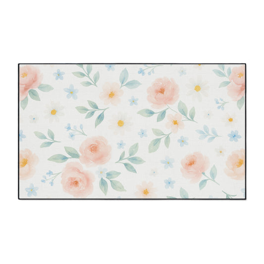 Alfombra de juego para guardería Woodland Friends — Estilo rústico moderno - Rosas