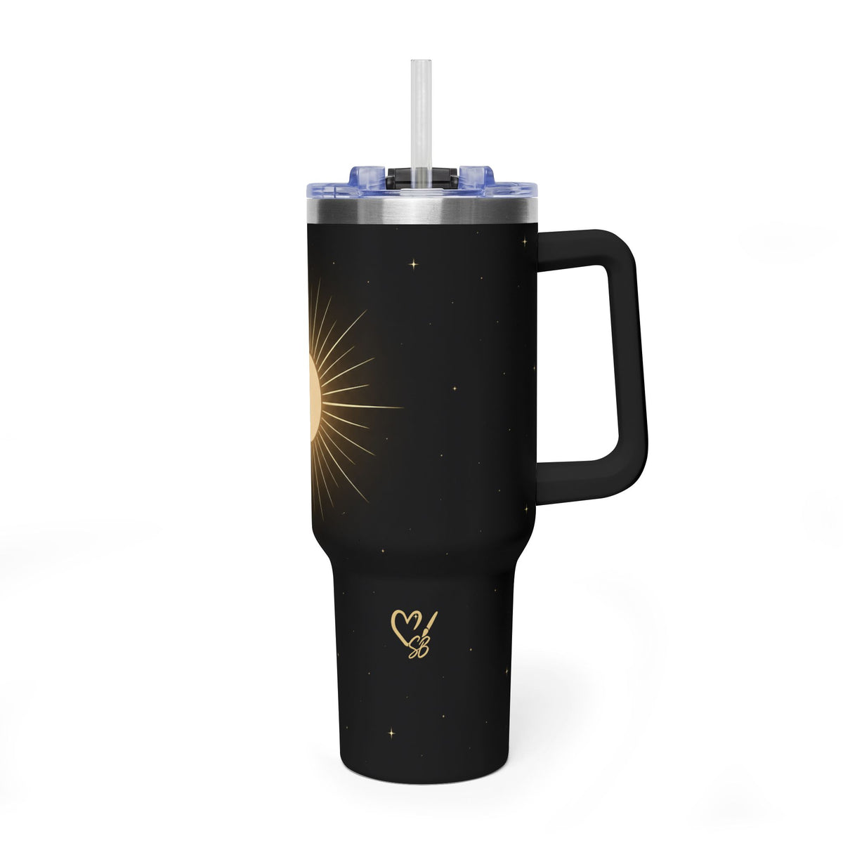 Solar Halo – Celestial Sun 40oz Tumbler– Insulated Vacuum Travel Mug