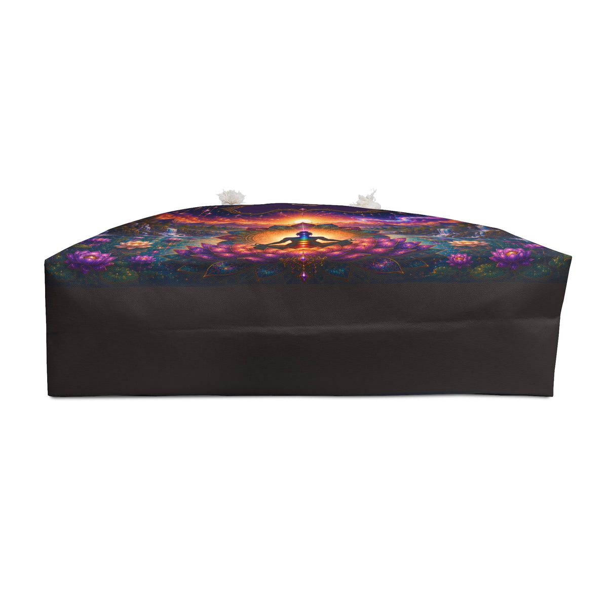 Chakra Meditation Weekender Bag — Psychedelic Sunrise Yoga Travel Tote