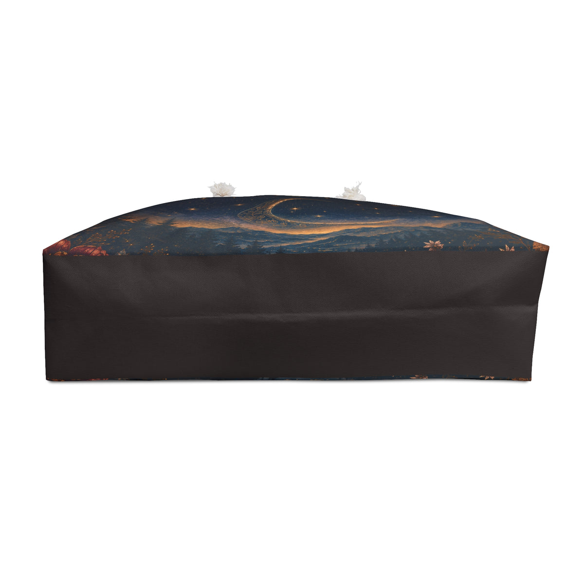 Moonlit Forest Weekender Bag — Crescent Moon Night Sky Travel Tote