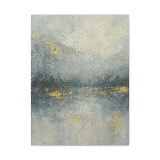 Misty Mountian Winter Fog- Abstract landscape Collection -Fine Art Canvas Print