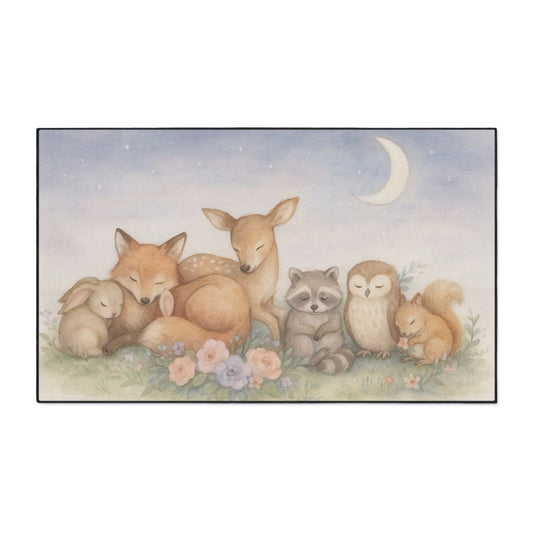 Woodland Friends Nursery Floor Mat — Modern Country Chic