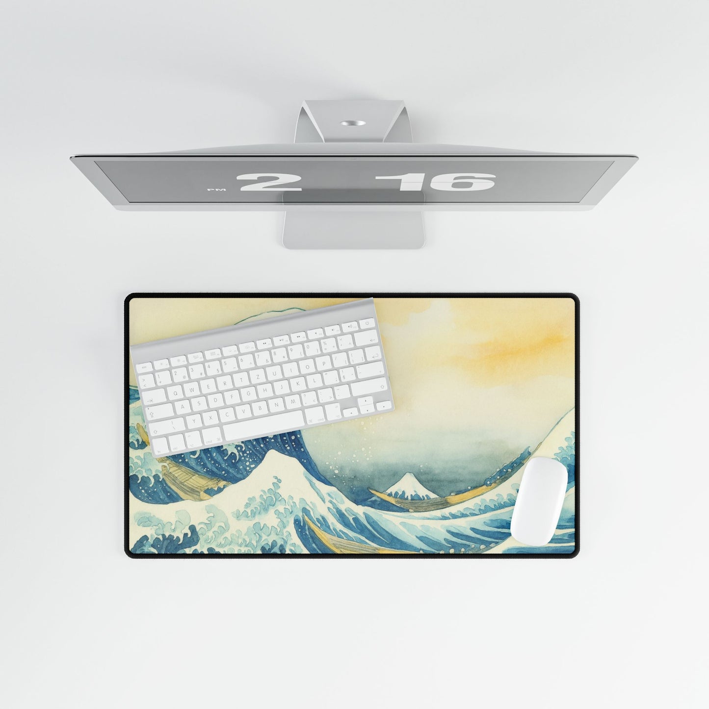 Great Ocean Wave — Echoes of the Masters — Desk Mat for Home & Office