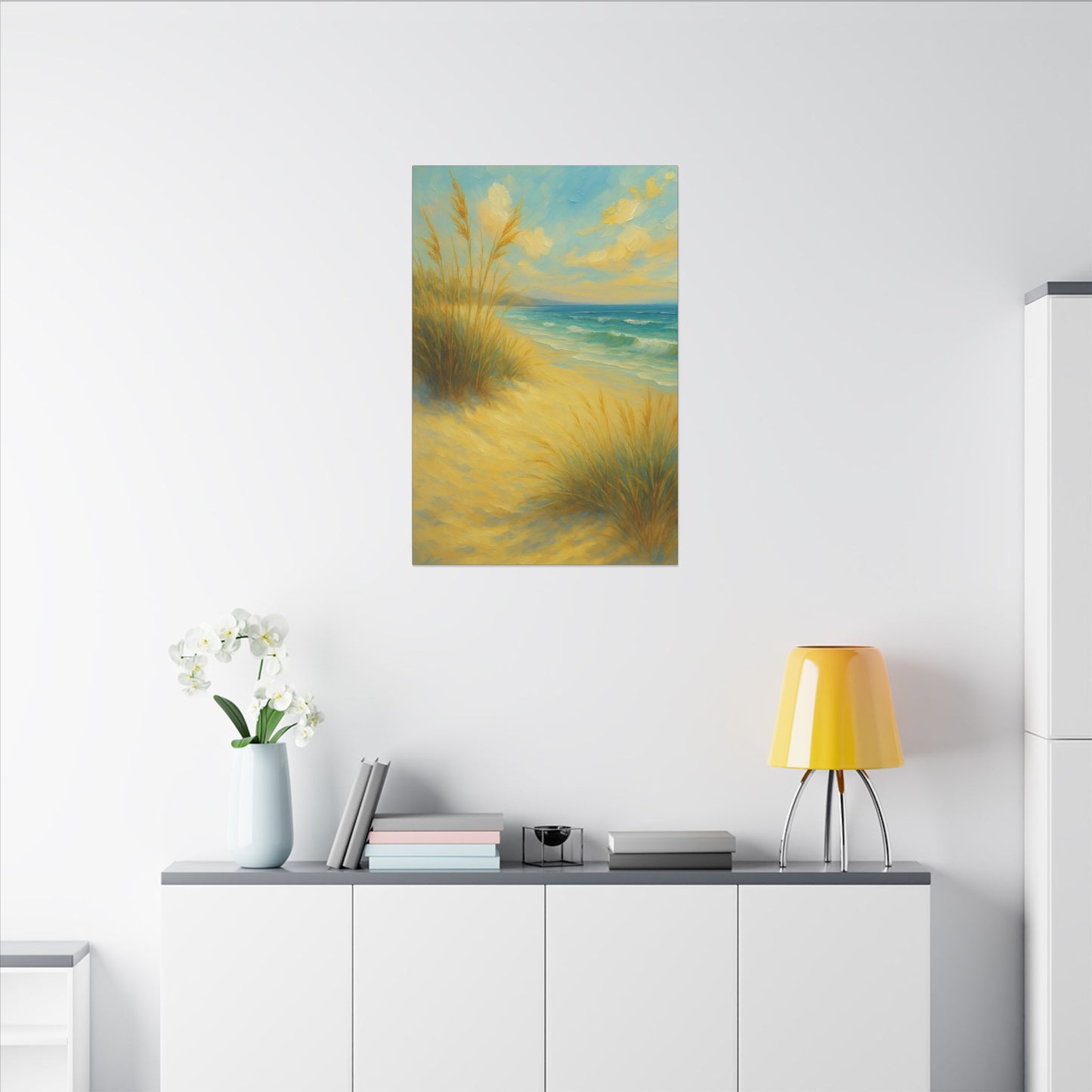 Lienzo de pared Dunas Costeras — Cuadro de paisaje de playa tranquila