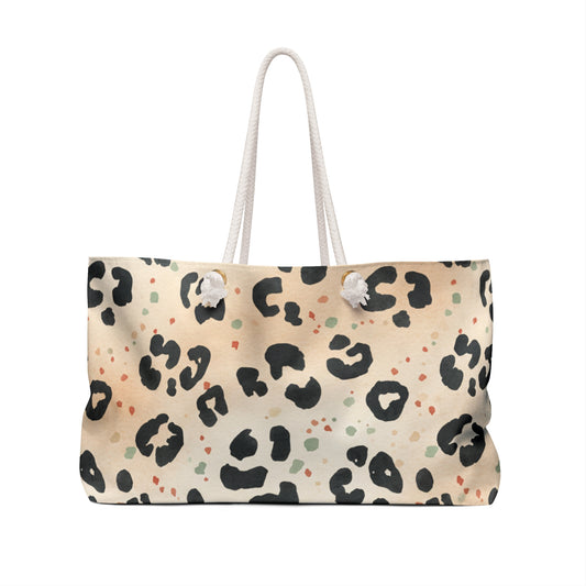 Guepardo - Bolsa de viaje grande con estampado