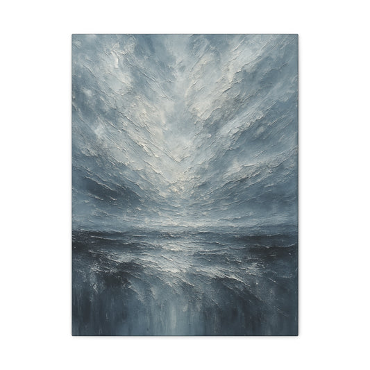 Ártico tormentoso - Colección de paisajes abstractos - Lienzo de bellas artes