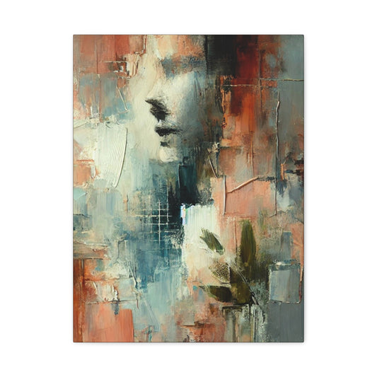 Whispers of Stillness -Fine Art Canvas Print - Female Abstract Print - Calming and Modern Artwork
