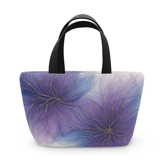 Violet Visions-Artistic Collection- Lunch Bag -Insulated Tote for Work, School, Picnics, Eco-Friendly Gift, Trendy Storage Solution
