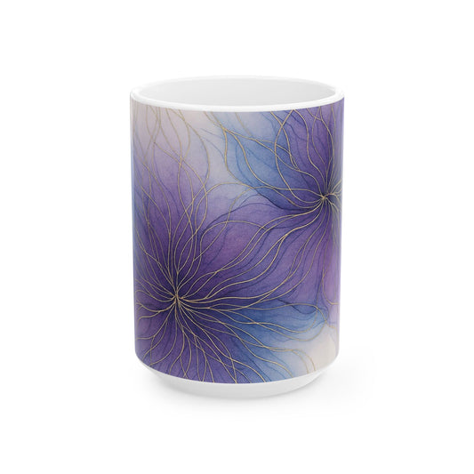 Artistic Collection Acrylic Ink Abstract Mug, Coffee Cup, Tea Mug, Gift for Her, Home Decor, Office Mug, Minimalist Design, Unique Artwork