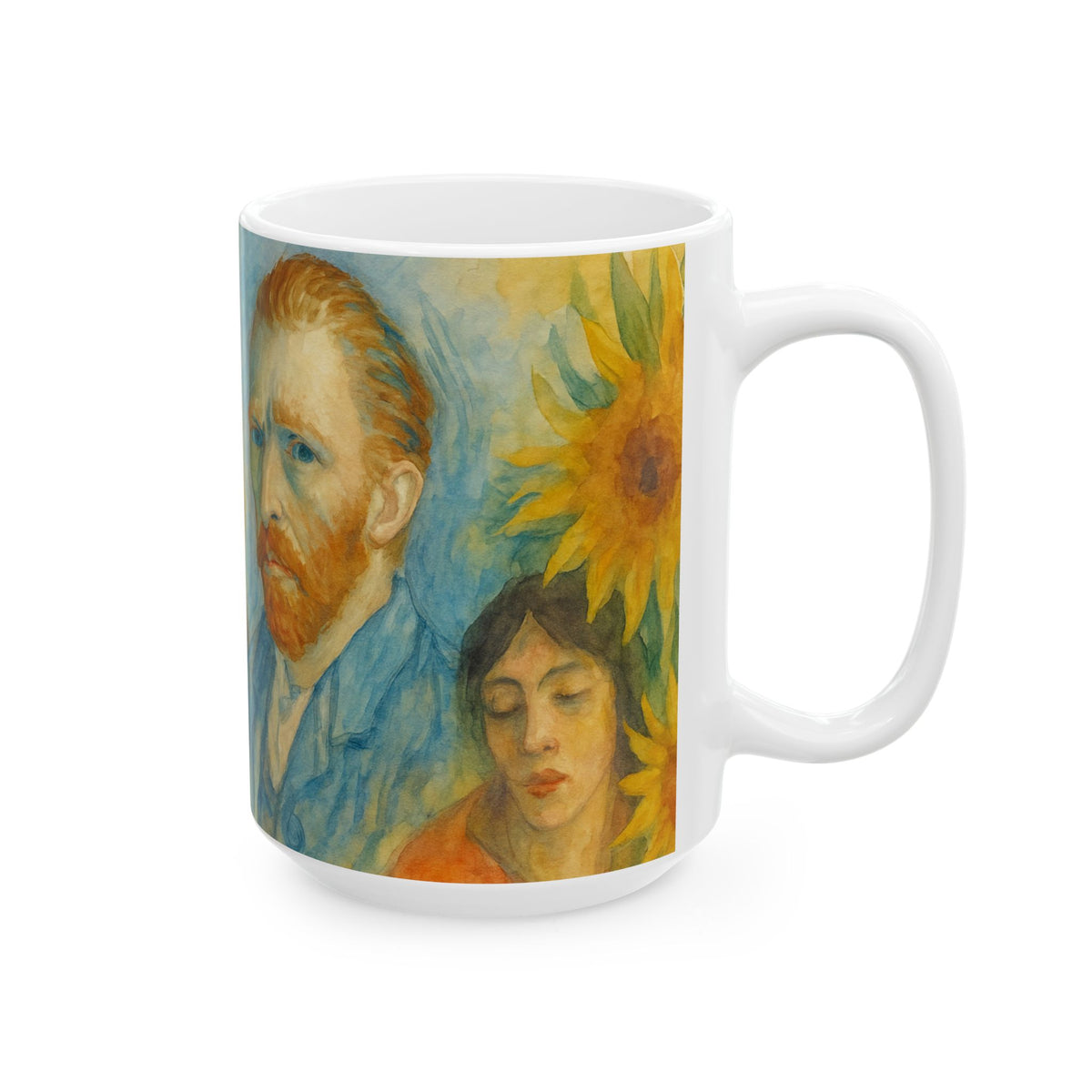 Artistic Ceramic Mug 2 - Portraits Through History, Famous Artwork, Beautiful, Timeless