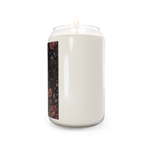 Inspirational Soy Candle — “Good Things Take Time” Floral Scented Candle (13.75 oz)