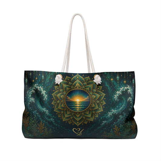 Ocean Serenity Mandala Weekender Bag