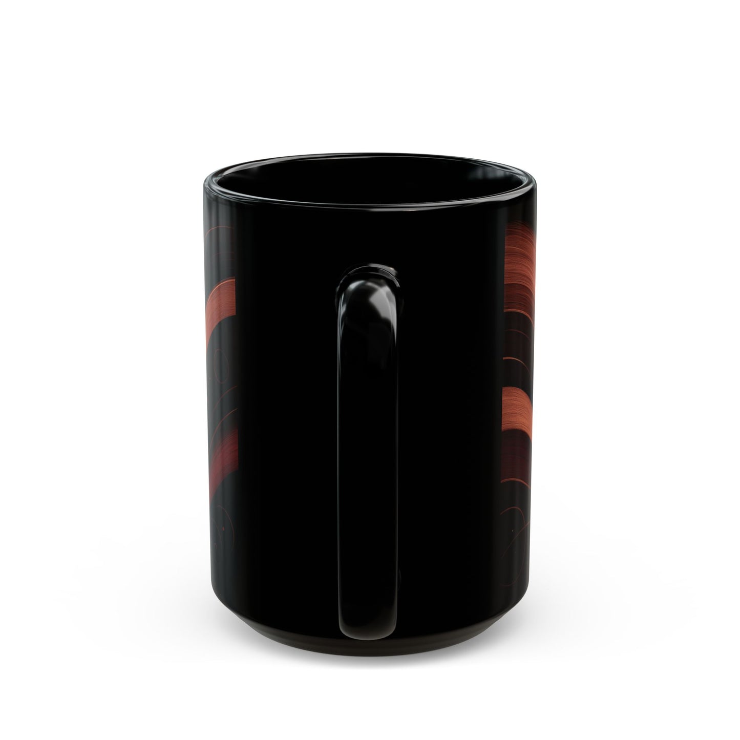 Copper Veil 5-Soulful Collection-Black Mug — 11oz & 15oz Ceramic Coffee Cup