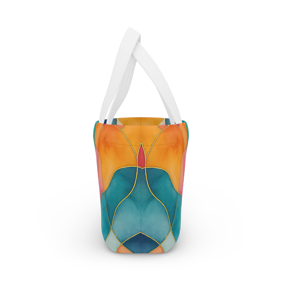 Vicky- Artisan Luxe Collection- Lunch Bag — Vibrant Watercolor Tote for Work, School & Picnics
