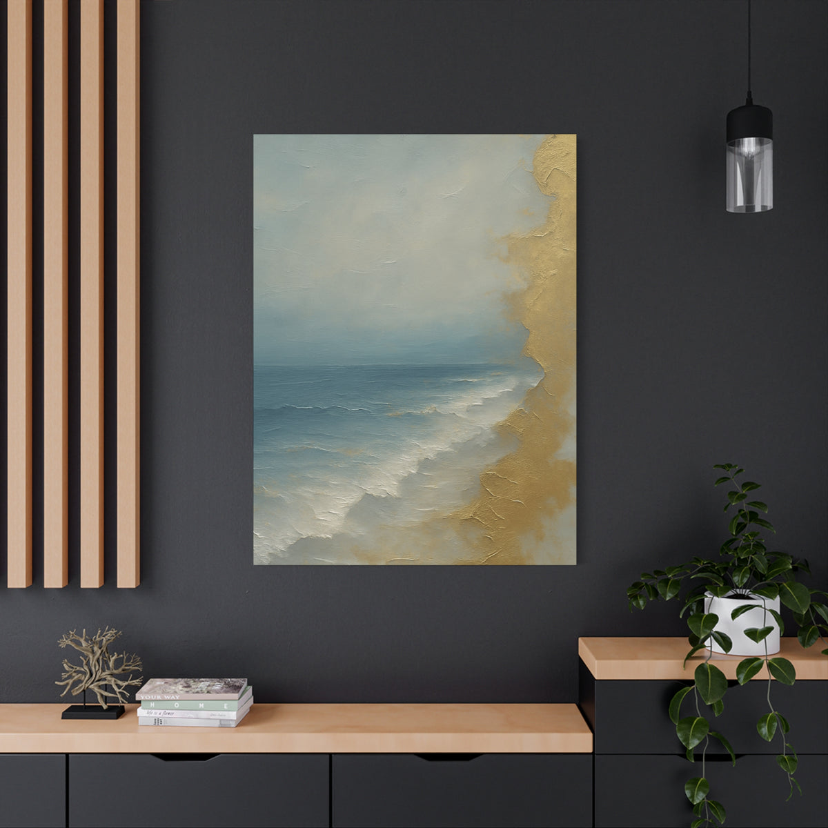 Gold Coast- Coastal Abstract Collection-Fine Art Canvas Print