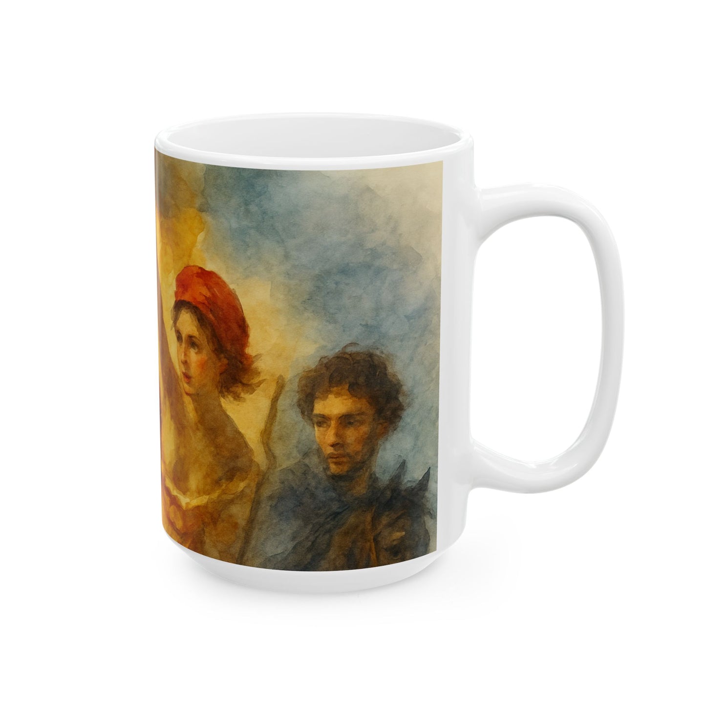 Artistic Ceramic Mug 3 - Portraits Through History, Famous Artwork, Beautiful, Timeless