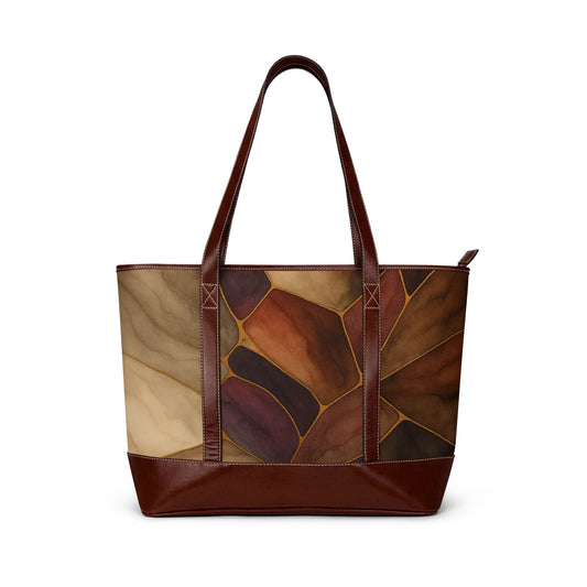 Viviean -PU Leather Tote Handbag