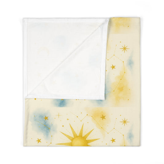 Sol Serenade (3)-Celestial Dreams Collection -Swaddle Blanket - Soft Space-Themed Infant Wrap