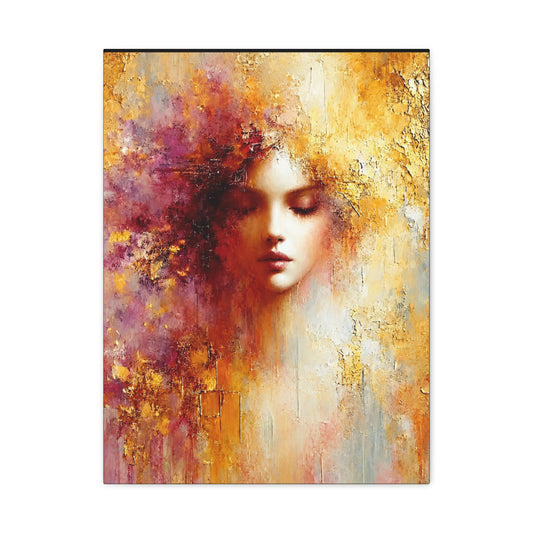 Disuélvete en la Luz — Impresión en Lienzo de Arte Fino — Impresión Abstracta Femenina — Obra de Arte Relajante y Moderna