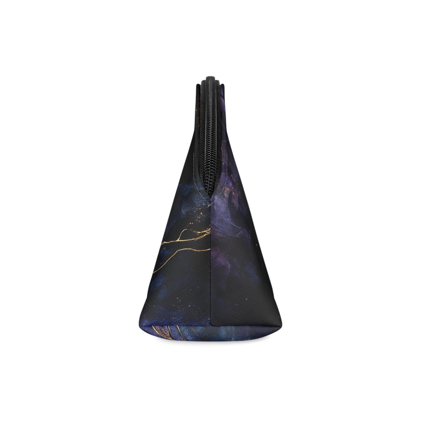 Onyx-2025 Colección Artisan Luxe-Neceser de Maquillaje — Bolsa de Cosméticos Veta Dorada
