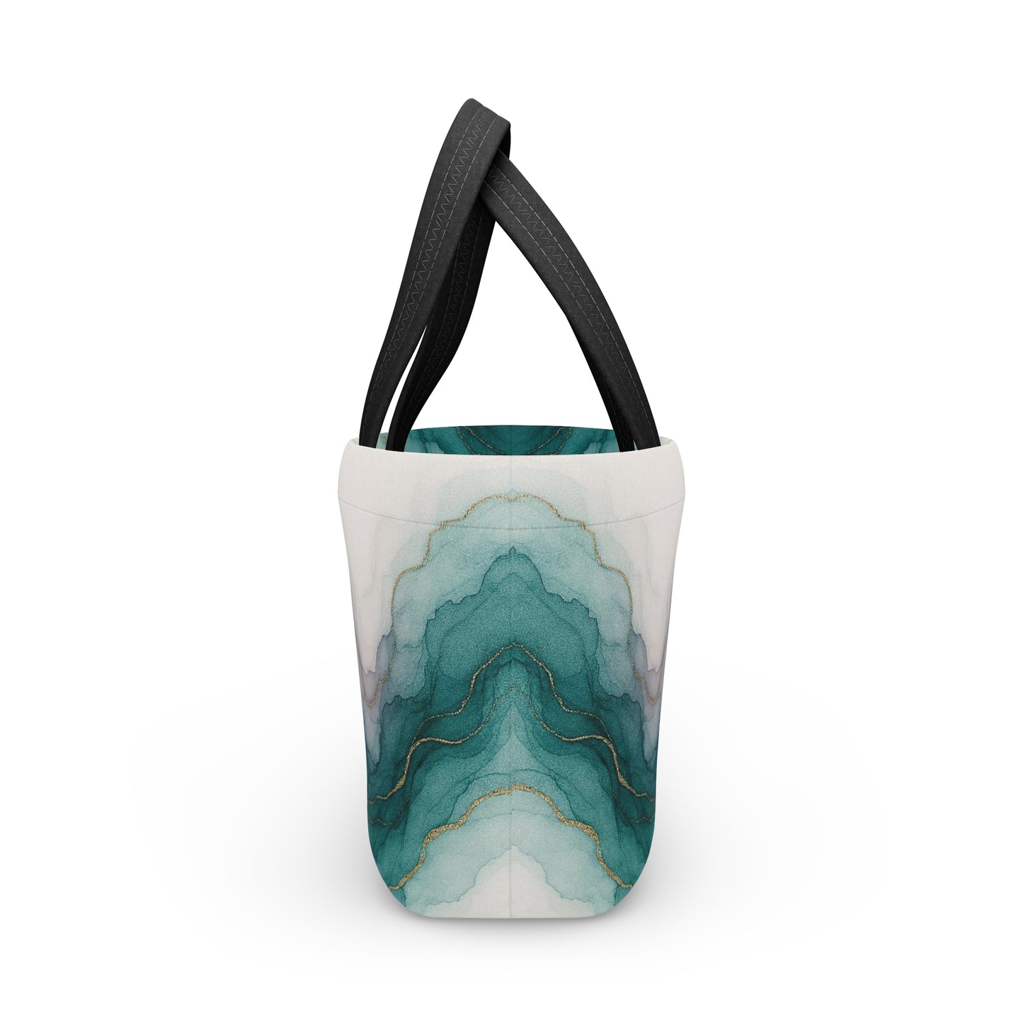 Waters Edge-Stylish Marble Lunch Bag , Abstract Collection, Insulated Tote for Work, School, Picnics, Eco-Friendly Gift, Trendy Storage Solution