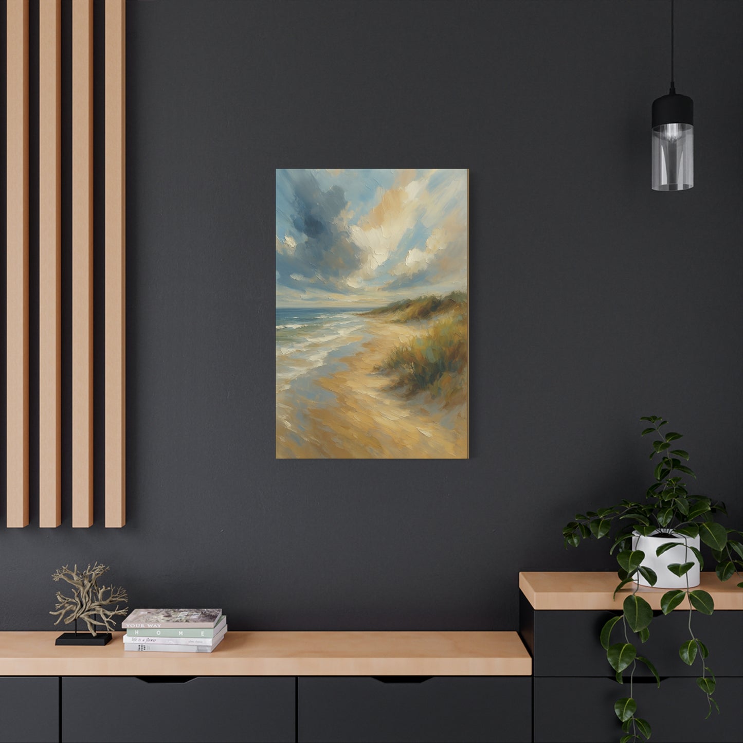 Lienzo de pared mate Dunas Costeras — Cuadro de paisaje de playa