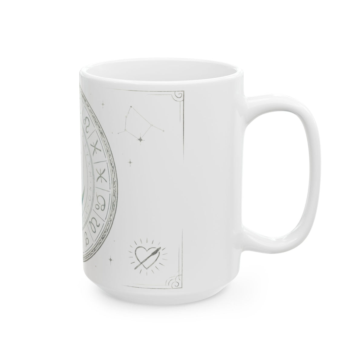 Stellar Nova White Mug — Celestial Astrology Ceramic Coffee Cup (11oz/15oz)