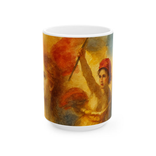 Taza de cerámica artística 3 - Retratos a través de la historia, Obras de arte famosas, Bella, Atemporal