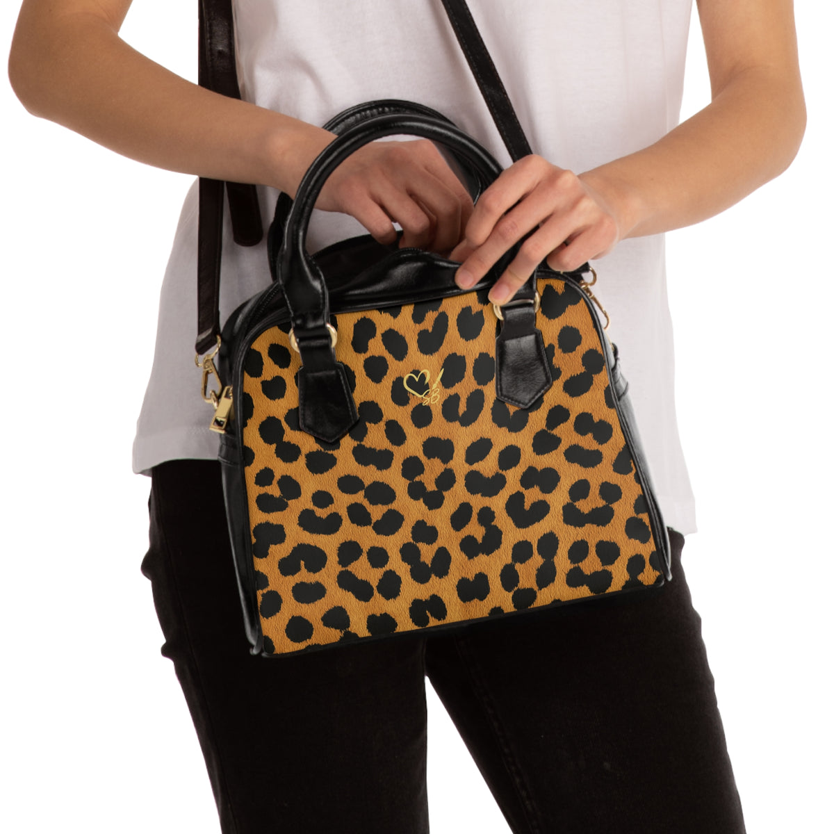 Leopard Print Shoulder Handbag — Chic Animal Print Tote Purse