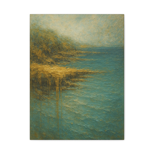 Gold Coast Cliff- Coastal Abstract Collection-Fine Art Canvas Print