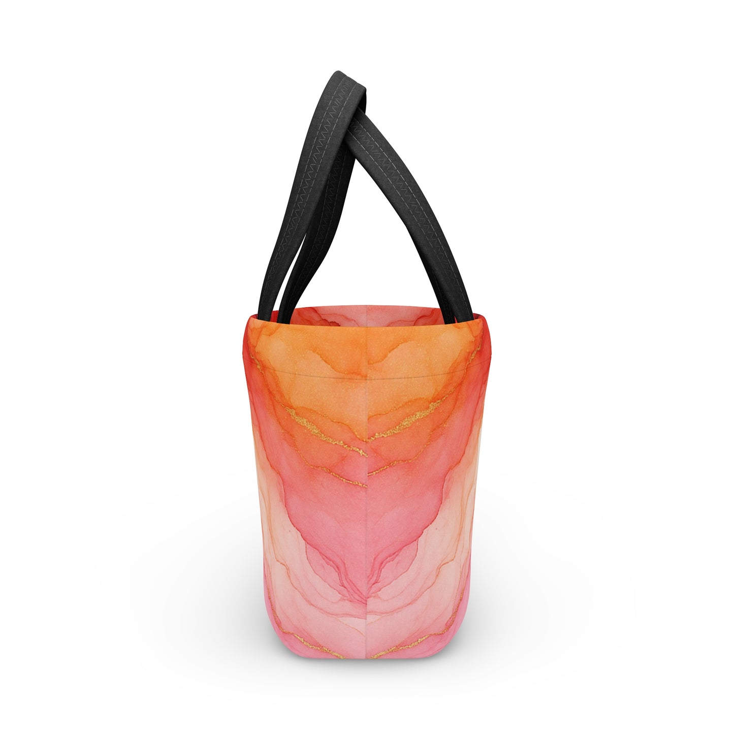 Armonías Carmesí - Colección Abstracta - Bolsa de Almuerzo Abstracta – Bolsa Térmica Aislada para el Trabajo, la Escuela, Picnics, Regalo Ecológico, Solución de Almacenamiento Moderna