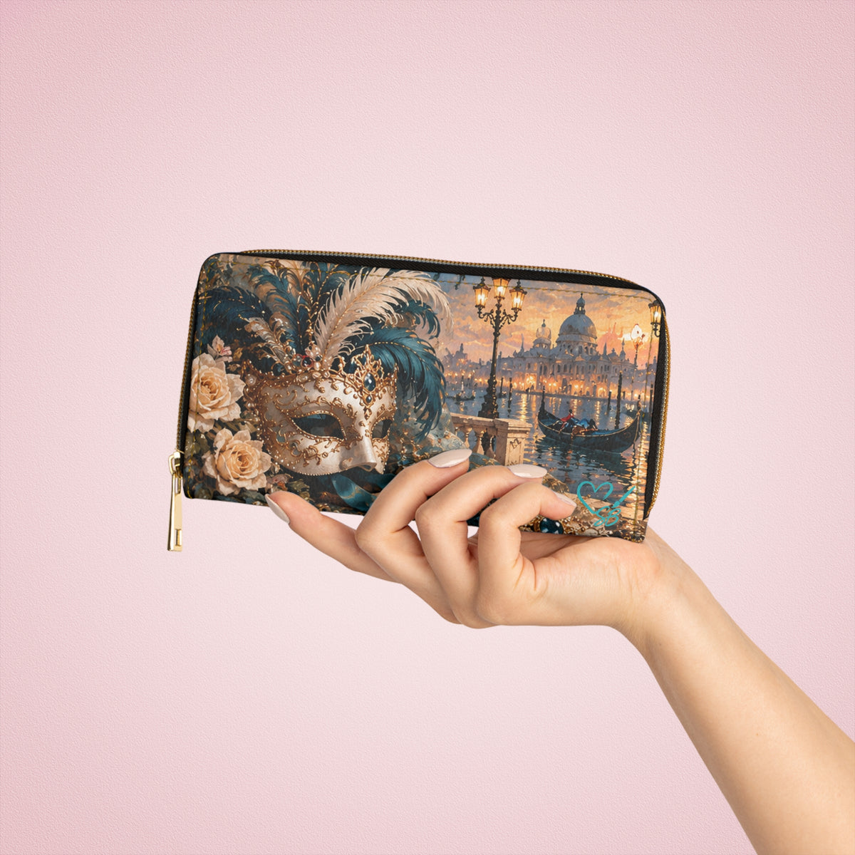The Masquerade — A Venetian Dream | Zipper Wallet
