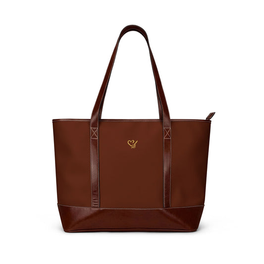 Autumn Mosaic Handbag — Abstract Fall Leaf Art Tote