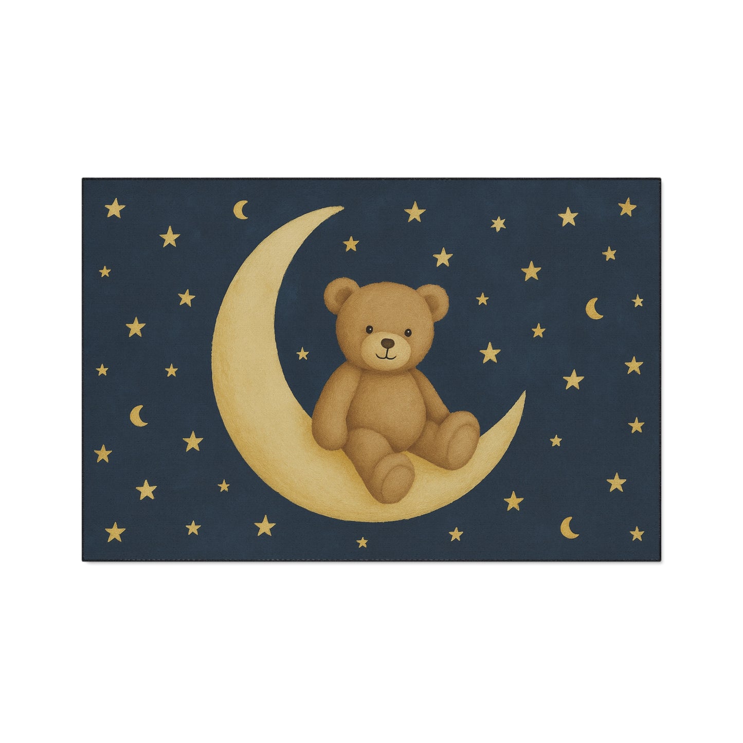 A la Luna – Alfombrilla resistente para suelo Starfield | Alfombra de juego y guardería Celestial