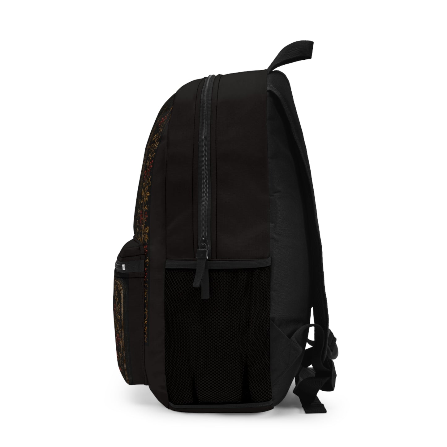 Backpack — Gothic Red Riding Hood Forest Quote Bag: “Beware the path that strays from home”