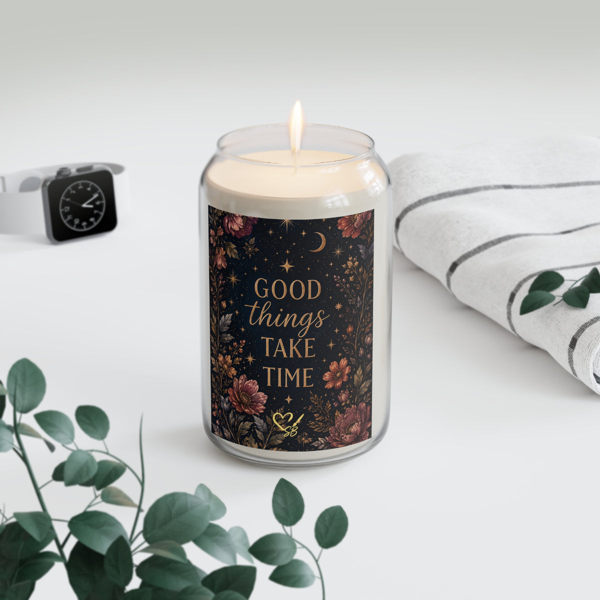 Good Things Take Time Soy Candle — 13.75oz Scented Jar