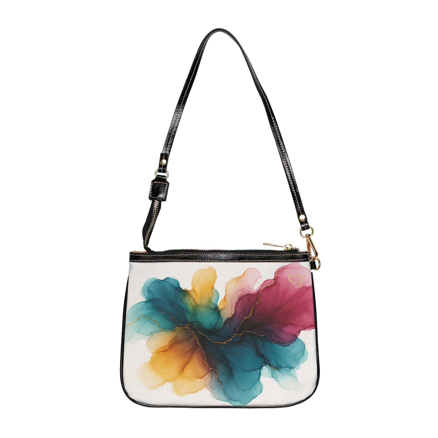 Colección Brittany Rose-2025 Artisan Luxe - Bolso de hombro pequeño - Bandolera floral abstracta colorida