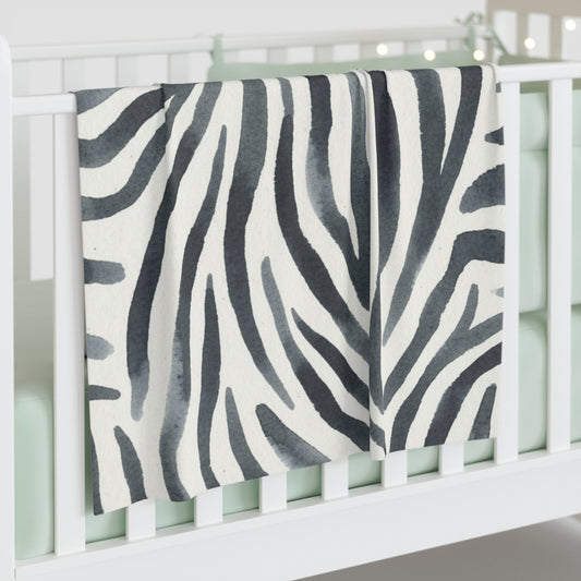 Baby Zebra-Baby Safari Collection- Nursery Baby Swaddle Blanket